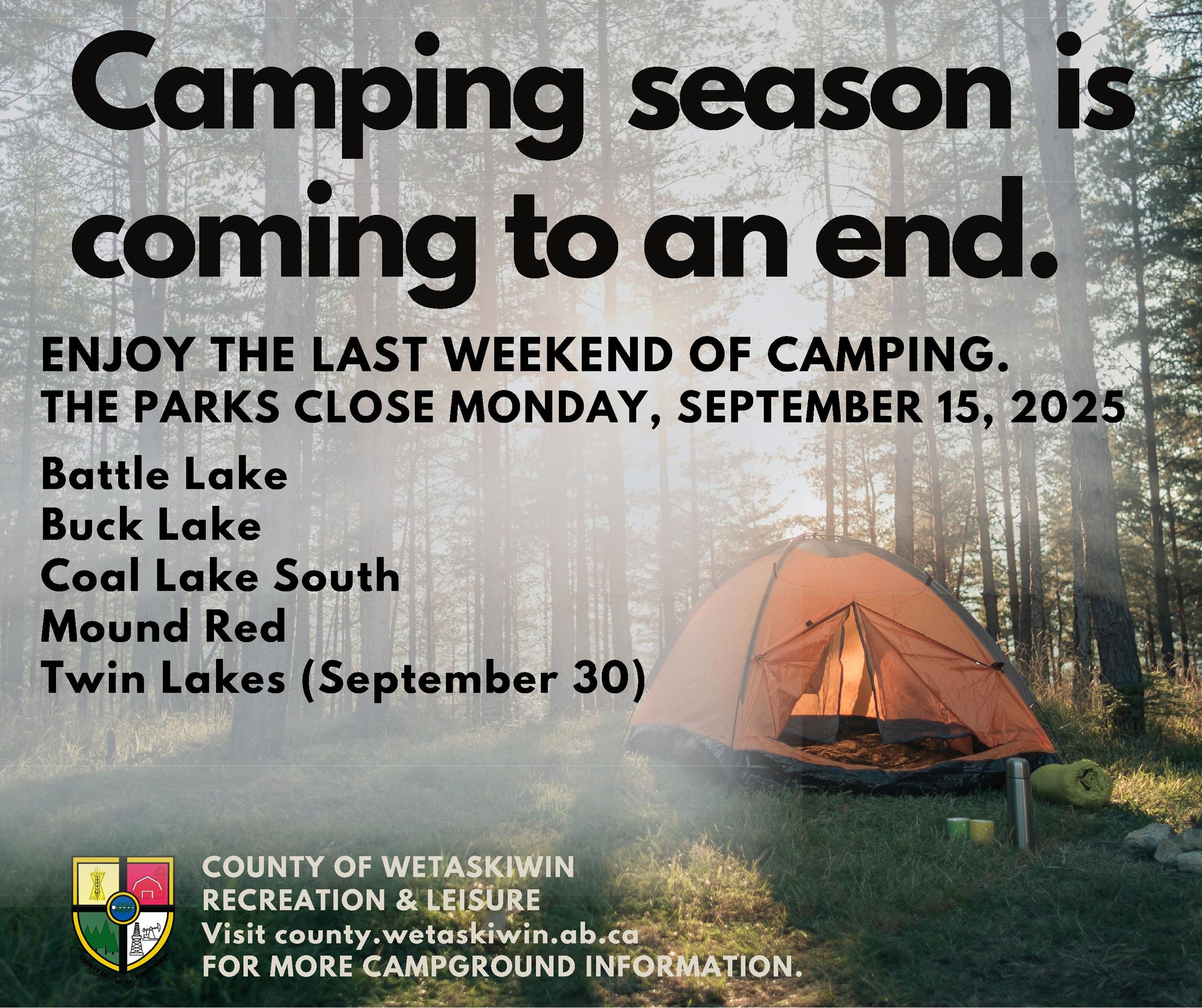 End of Camping Season