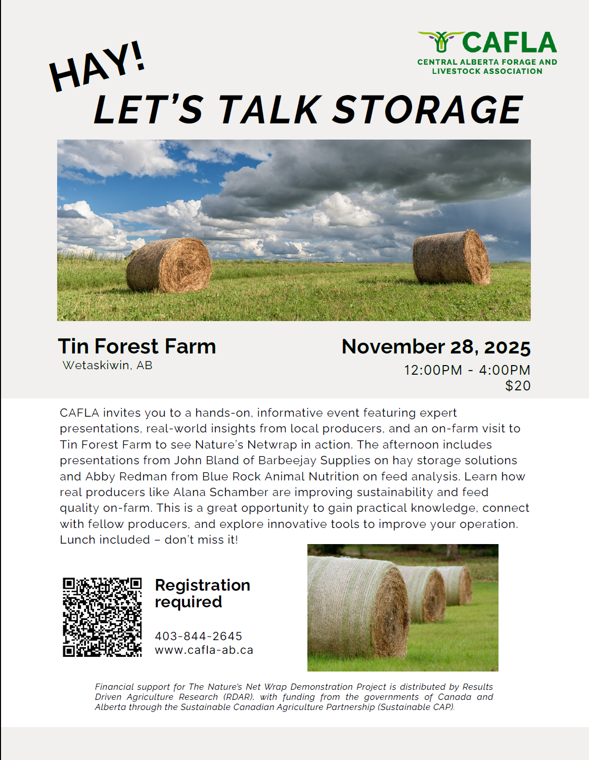 Hay-talk storage