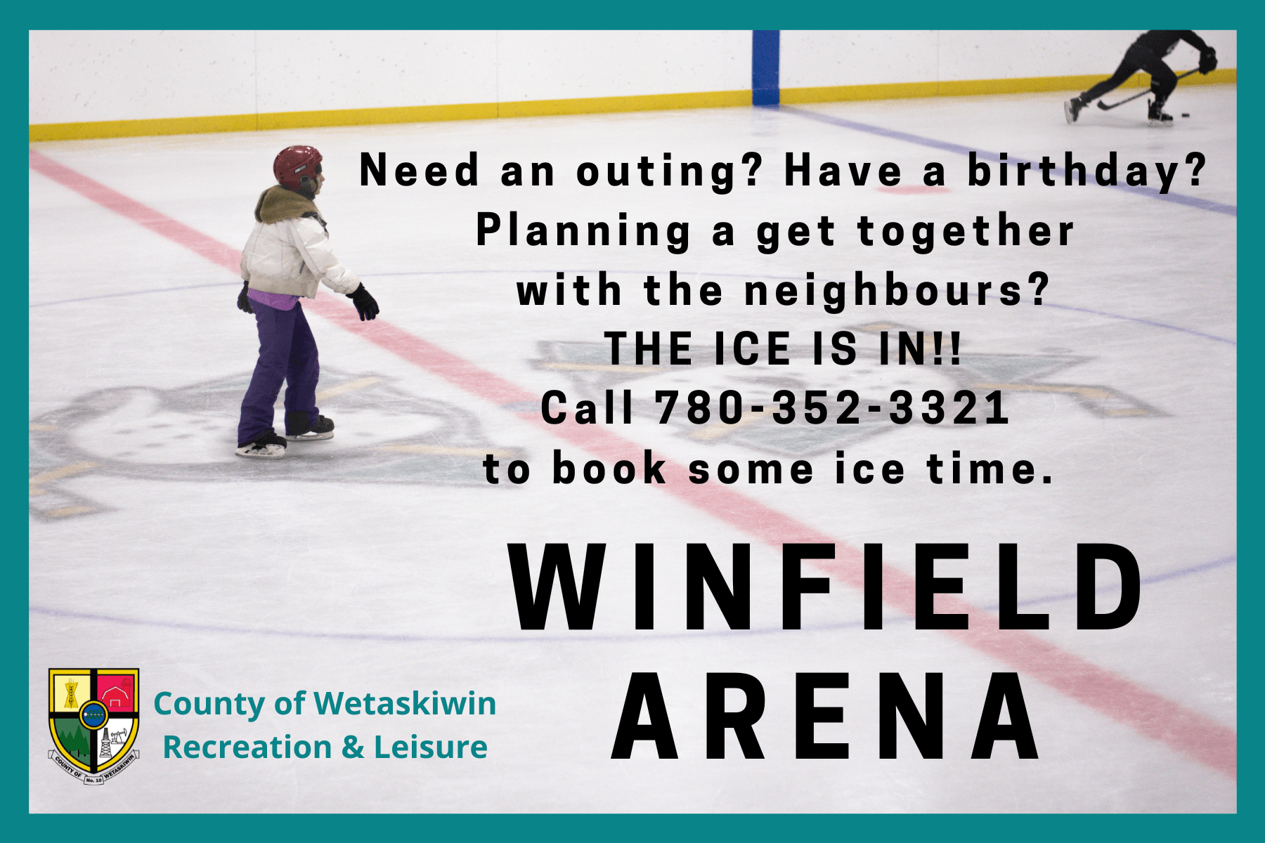 Winfield Arena Closed for Remainder of Season