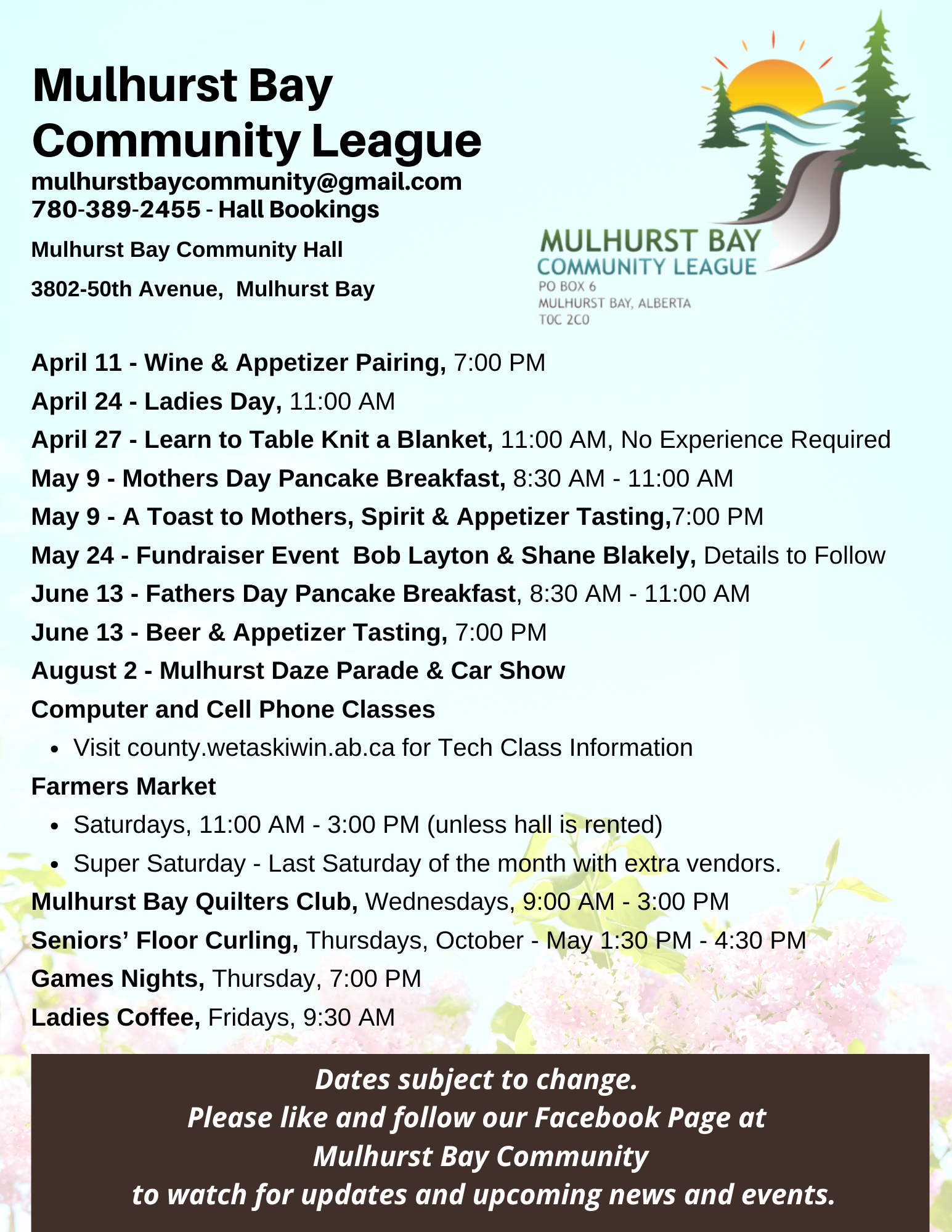 County of Wetaskiwin Community Program Events Guide 10