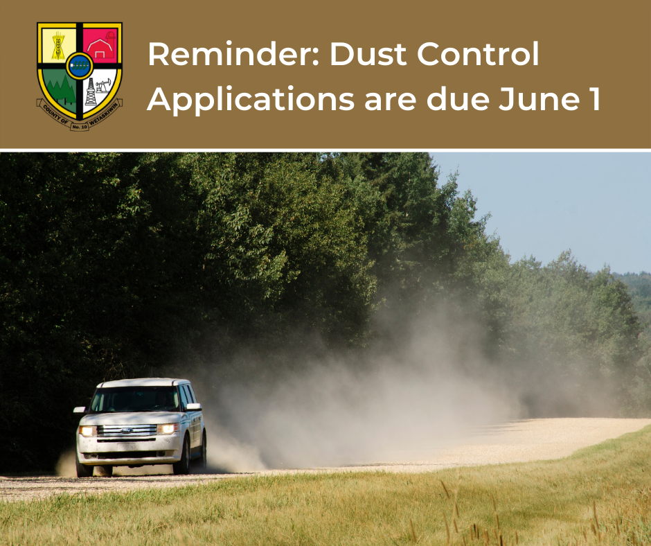 Reminder Dust Control Applications