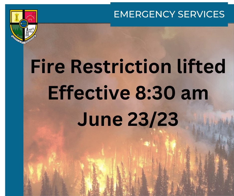 Fire Restriction Lifted