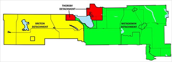 RCMP Detachment Map