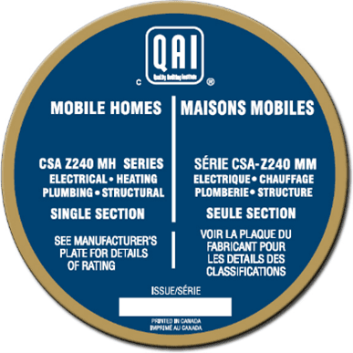 Mobile Home Sticker