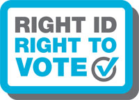 Logo of the Right ID, Right to Vote campaign