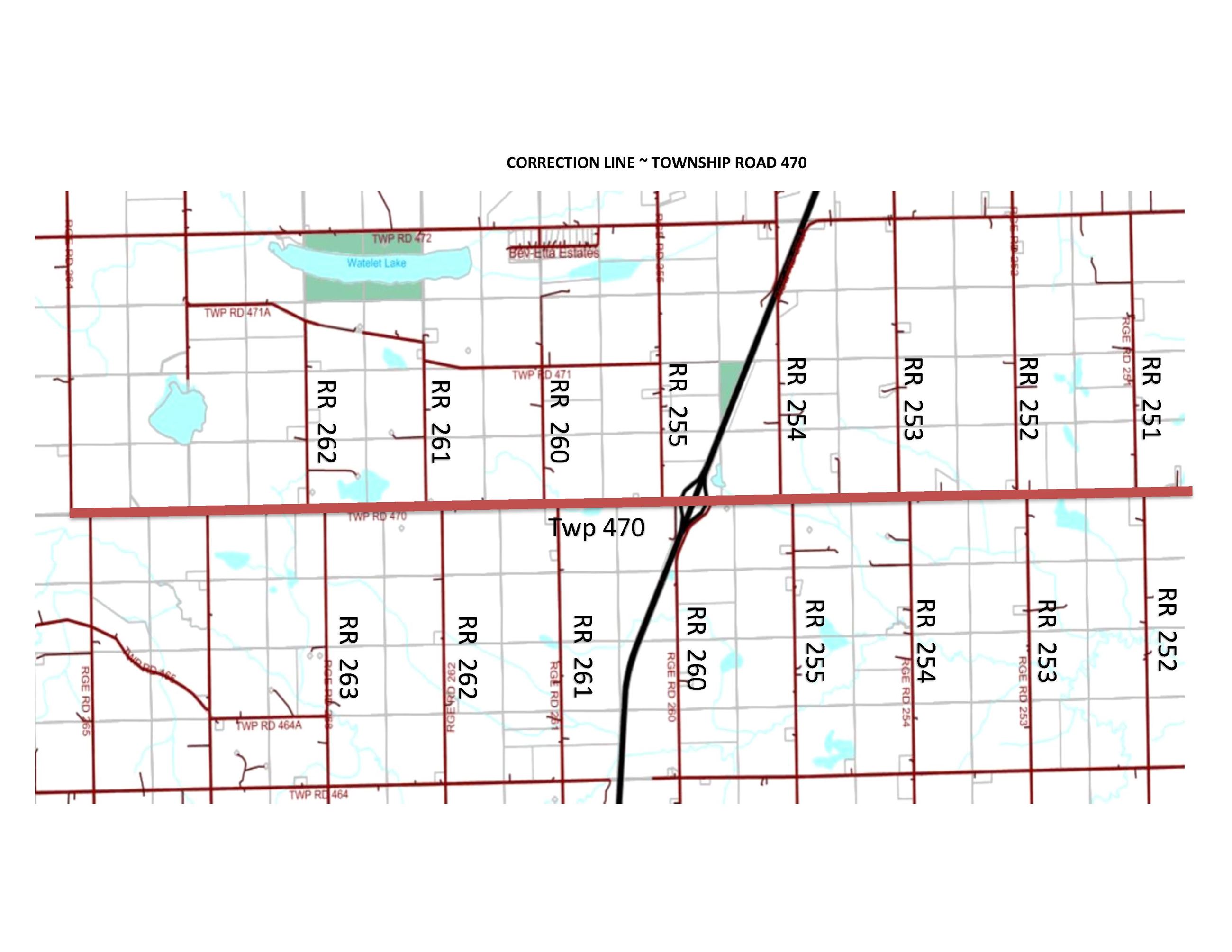 Correction Line Map