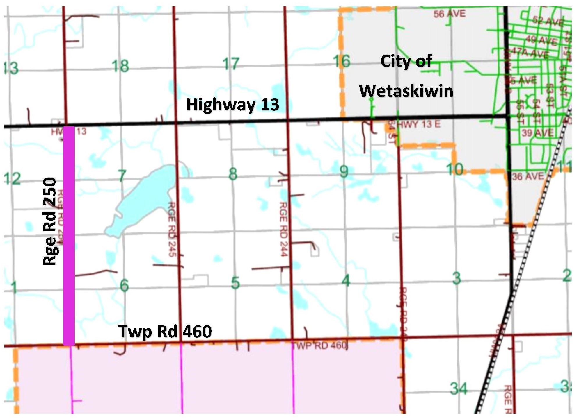 RR 250 Map